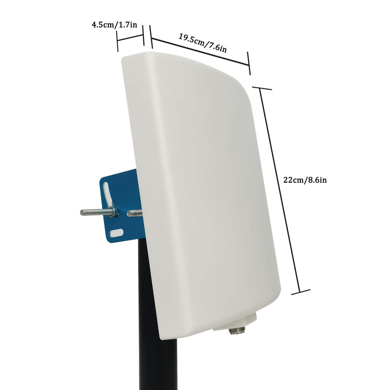 Panel de antena WiFi de doble banda - Ganancia de 15dBi, alcance largo al aire libre, direccional para routers inalámbricos y tarjetas de red, antena compacta con instalación fácil para conectividad de Internet en casa, routers WiFi para PC, conectividad