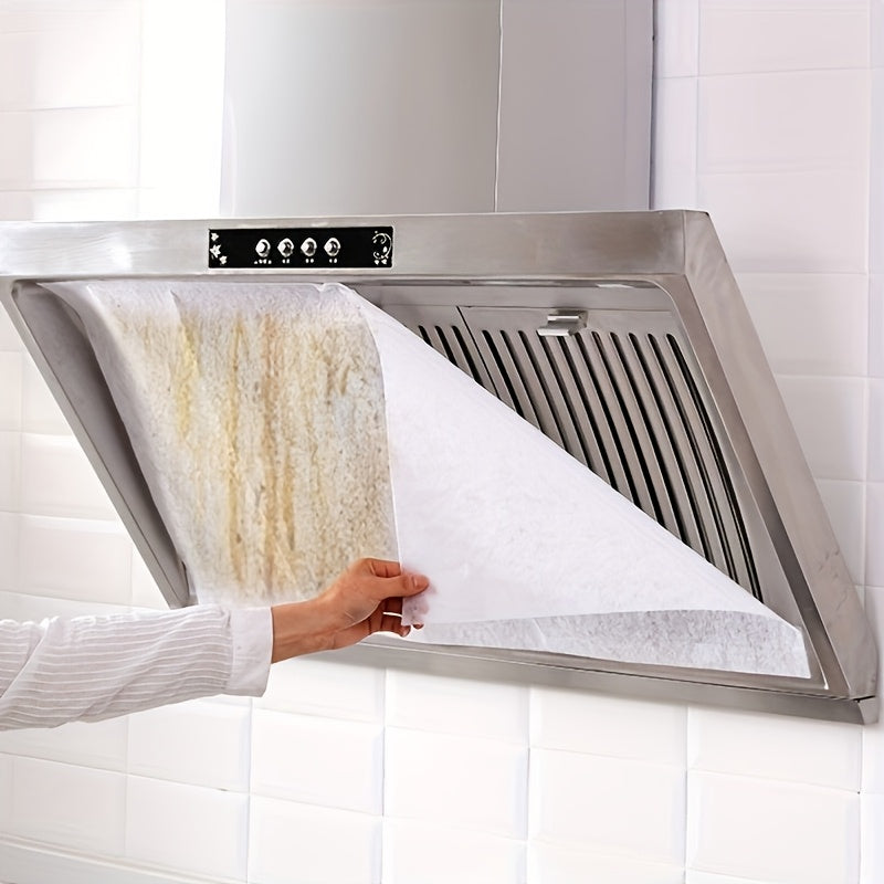 12pcs Filtros Desechables para Campana Extractora - Papel de Filtro Absorbente de Aceite para Ventilación de Cocina, Diseño de Succión Lateral Fácil de Limpiar, Accesorio Esencial de Cocina