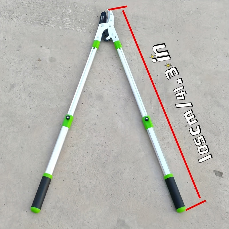 1pc Tijeras para Ramas Extra Largas de 66.04-99.06cm, Mango Antideslizante, para Árboles y Frutales, Tijeras para Ramos Gruesos, Corta Rama Manual con Hoja Afilada de Acero de 7.62cm, Podadora Súper Potente para Corte de Ramas