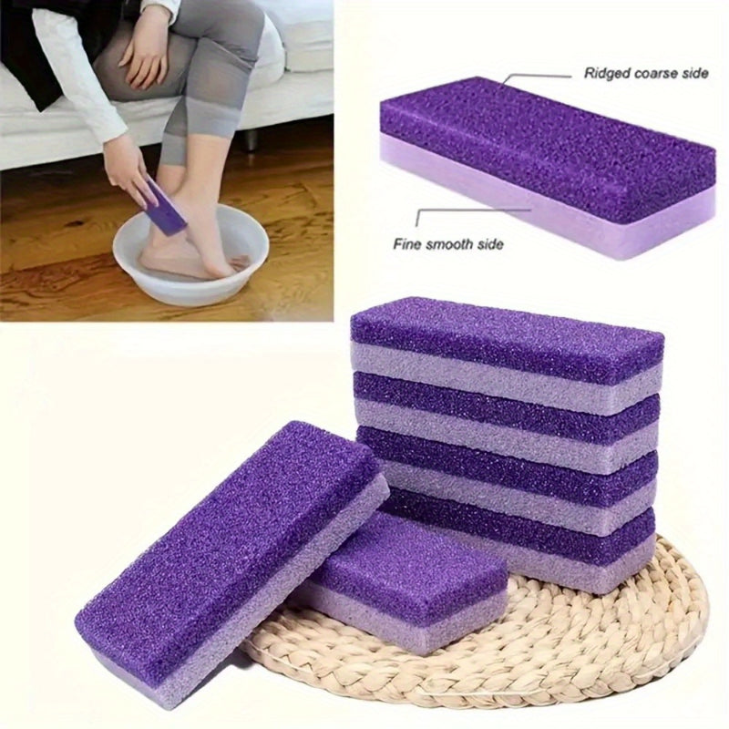 Piedra de afilar para pies con espuma de poliuretano, esponja de pimienta de doble cara para eliminar la piel muerta de los pies.