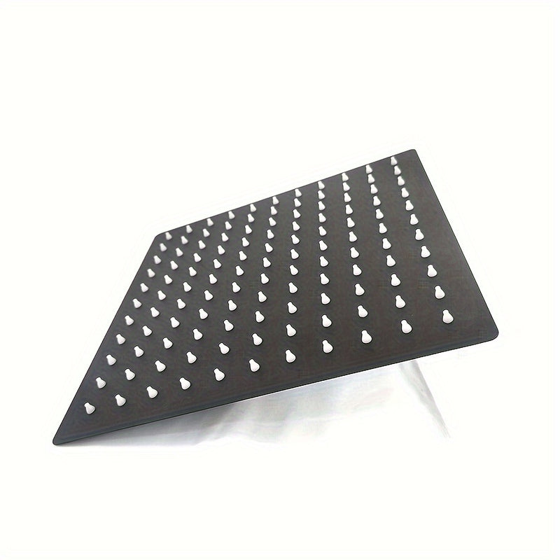 Cabezal de ducha metálico de 10 pulgadas con jets corporales, sistema de ducha de lluvia rectangular montado en la pared, estilo de hotel empotrado en el techo para spa de baño