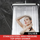 1 cabezal de ducha de alta presión, cabezal superior, rociador grande para ducha, cabezal único con presión, cabezal de ducha tipo loto para baño, accesorios para baño