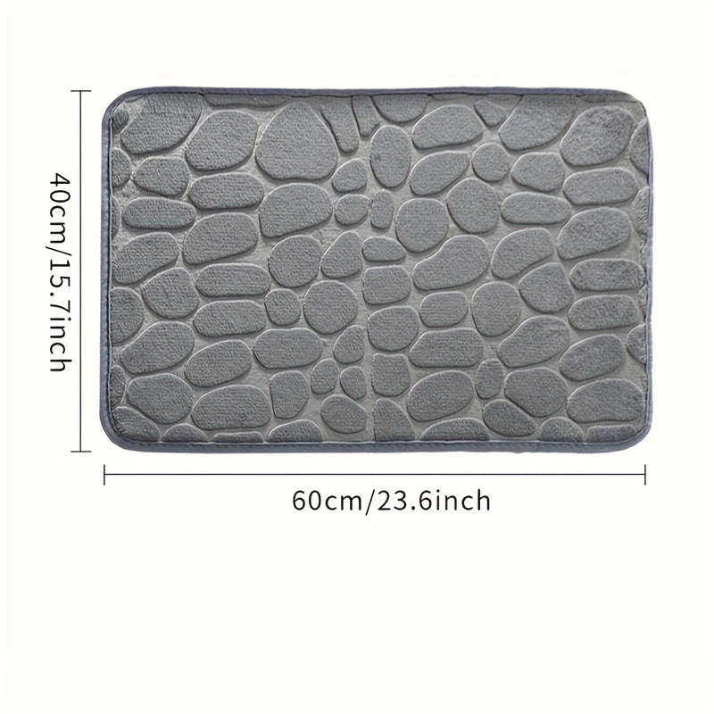 1 pieza de alfombrilla de ducha suave y cómoda, antideslizante, de 23,6 x 5,7 pulgadas, lavable en máquina, poliéster, absorbente, con respaldo de PVC antideslizante, ideal para la seguridad del baño, alfombrilla de seguridad del baño | Alfombrilla de te