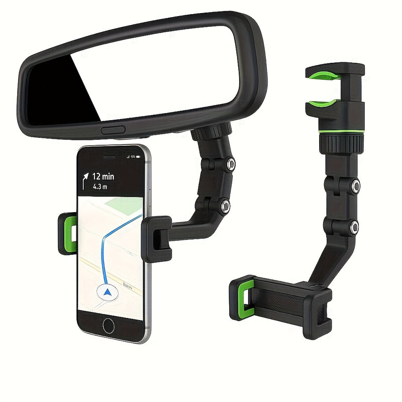 Soporte de teléfono en forma de L giratorio de 360° ajustable - Material PP premium, multiusos para coche y hogar, navegación GPS, reproducción de música, práctica de guitarra - Plástico duradero, no requiere energía, soporte de teléfono para coche