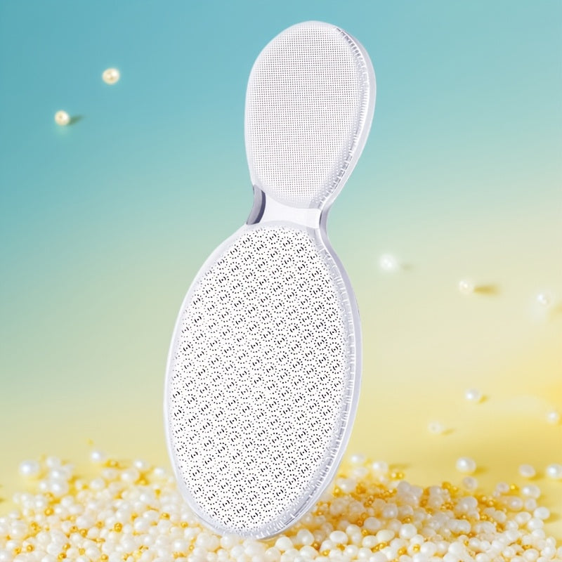 Lima de vidrio nano de doble cara - Herramienta profesional para pedicura, elimina piel muerta y callos, reutilizable y lavable para talones agrietados, pies suaves rápidamente en casa, cuidado de pies | Exfoliación suave | Acabado brillante, esenciales