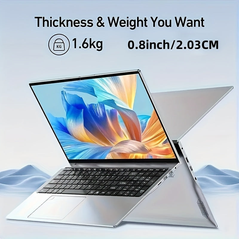 Portátil 16GB RAM DDR4 y SSD SATA-PCIE de 1TB, Intel N95 hasta 2.4 GHz, Pantalla IPS FHD de 15.6", Teclado con Retroiluminación
