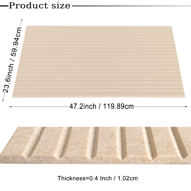 5 Paquetes de Paneles Acústicos Grandes, 119.38 x 60.96 x 1.02 cm, Paneles de Amortiguación de Sonido Autoadhesivos, Paneles de Pared Absorbentes de Ruido, Insonorización para Estudio en Casa Oficina Sala de Juegos