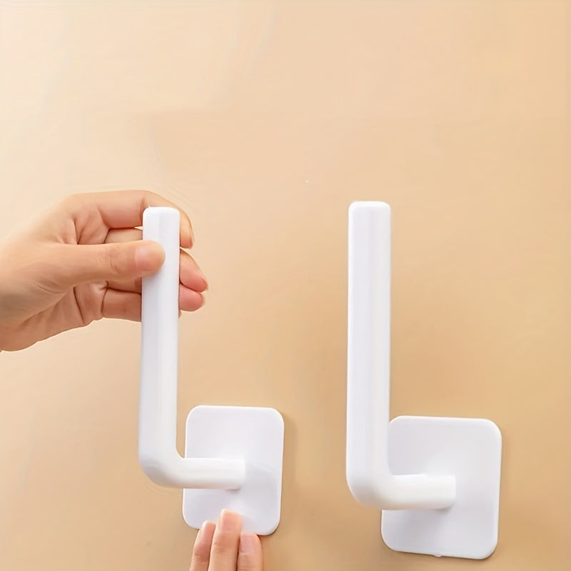 1/2/5 ganchos adhesivos de plástico - Sujeción fuerte, colgadores para pared sin clavos, diseño antideslizante, ideal para colgar bolsas, llaves y accesorios, colgador de accesorios | Colgador de pared moderno | Diseño de sujeción segura, ganchos utilita