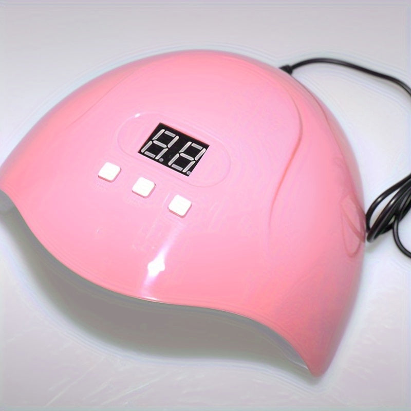 1 lámpara de manicura - lámpara digital de uñas con alimentación USB, diseño hipoalergénico y herramienta de manicura portátil para pedicura, manicura, teñido de uñas - uso en hogar y salón, lámpara de uñas para manicura, equipo de pedicura, elegante gad