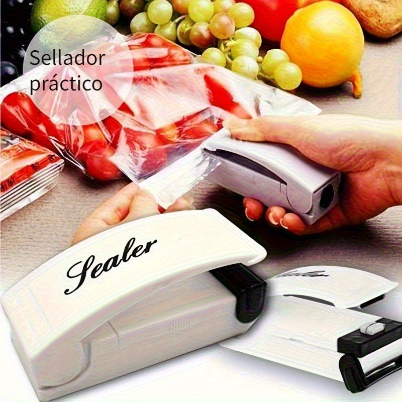 1pc Mini Sellador de Bolsas: Sellador de Bolsas Térmico Portátil para Almacenamiento de Bolsas de Plástico y Cocina Casera - Funciona con Pilas, Voltaje de Funcionamiento ≤36V, Pilas no Incluidas