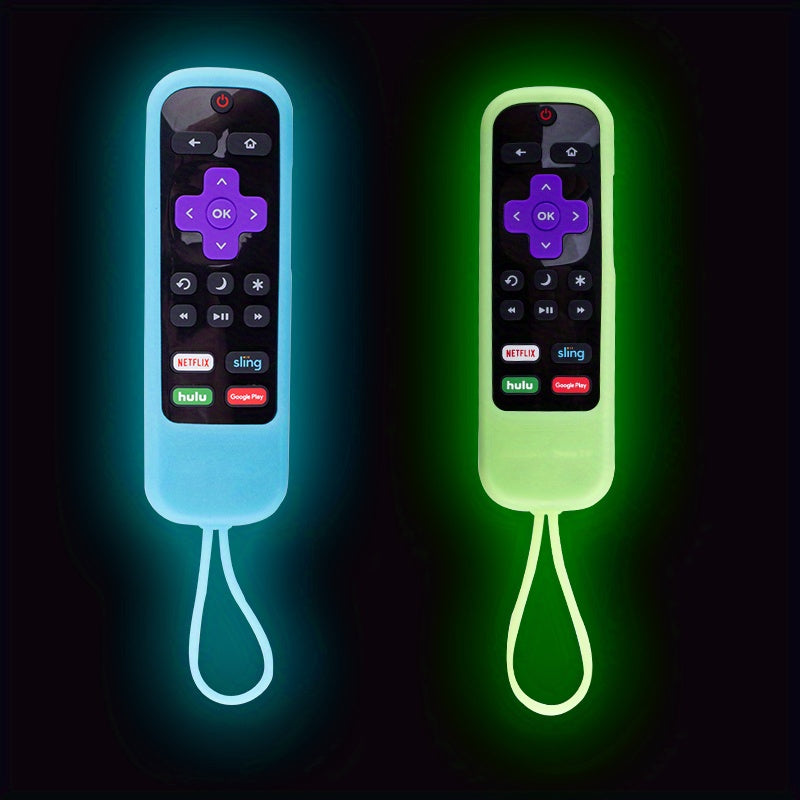 2 piezas, Funda Protectora De Silicona Para Control Remoto De Roca En Color De Luz Nocturna, 2 Piezas De Funda en tendencia de moda 2024