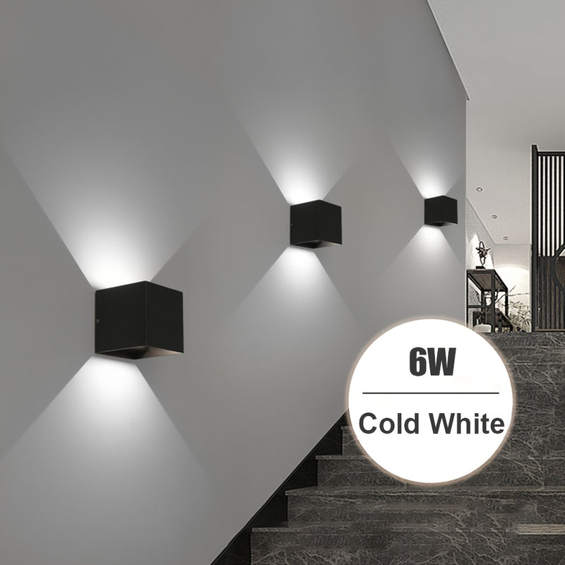 Luz de pared LED AC85-265V luz de pared 6W iluminación para pasillo y garaje decorativa