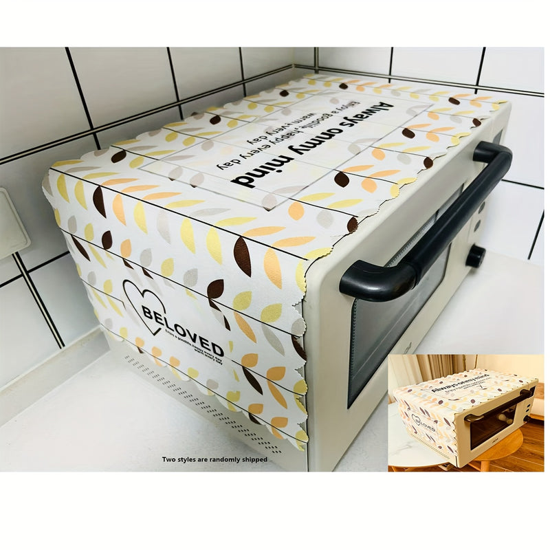 Cubierta para Horno de Microondas - Tela de Poliéster Gruesa, Resistente al Aceite y al Agua, 35x99cm, Protector Antipolvo para Electrodomésticos de Cocina