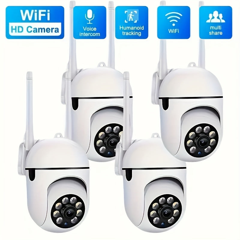 Cámara de seguridad inalámbrica con visión nocturna de 360° y 1080P, WiFi, detección inteligente de movimiento, alimentación por USB, para uso en interiores y exteriores, monitoreo remoto por app, ideal para seguridad de adultos mayores y mascotas, panta