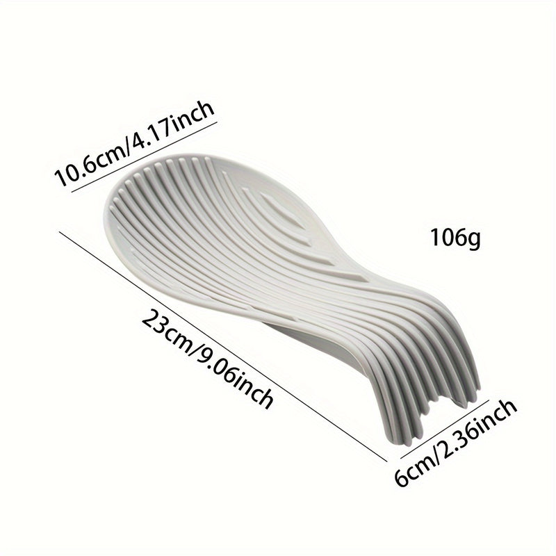 Juego de descanso de cuchara de silicona para utensilios de cocina, soporte de cuchara resistente al calor para la encimera, almohadilla para espátula y cucharón, antideslizante, organizador duradero de herramientas de cocina, 1 paquete