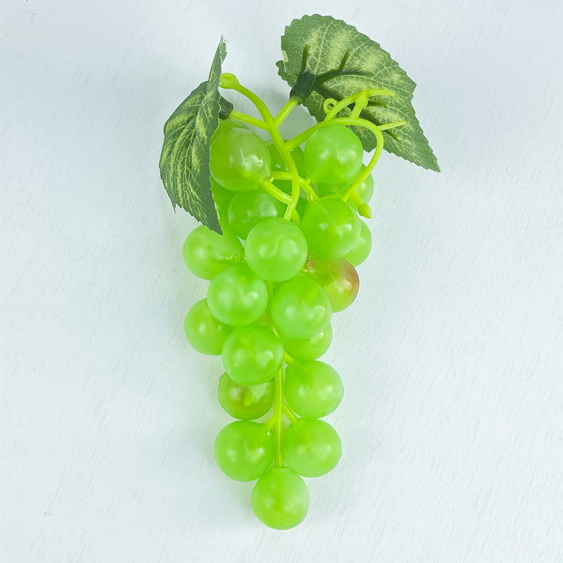 Juego de 5 uvas artificiales estilo bohemio, 6.5 pulgadas en , morado, rojo y verde, ideales para decoración vintage, fiestas temáticas de vino y detalles festivos