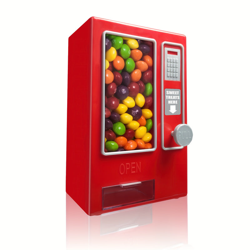 Máquina Expendedora de Mini Dulces Retro - Perfecta para Chicles, Granos de Gelatina y Golosinas - No Requiere Pilas - Accesorio Ideal para la Cocina y Gran Regalo para Jóvenes