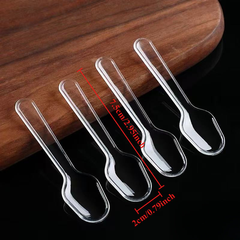60/120 piezas, cucharitas mini para postres, cuchara para pudín, cucharita pequeña, cucharón para helado, para disfrutar de diversas delicias con más calma