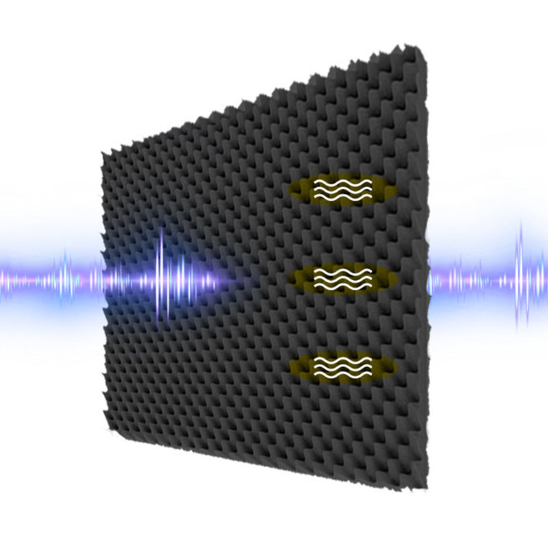 1 panel de espuma acústica de alta densidad, autoadhesivo, diseño en olas, para tratamiento acústico en interiores, reducción de ruido premium para cines en casa y estudios