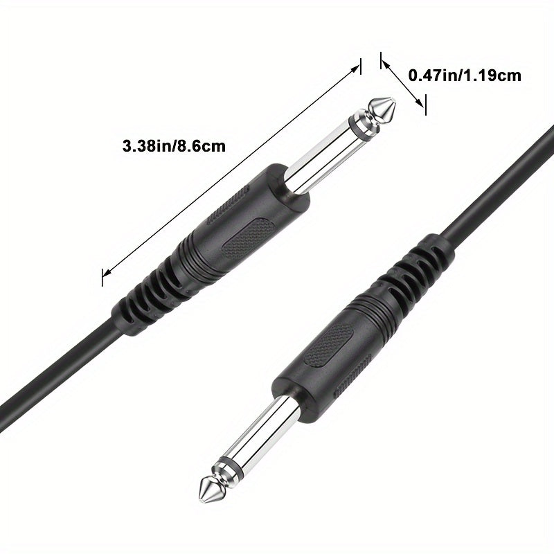 Cable de audio I-zclive de 6.5 mm, cable de audio macho a macho de 6.35 mm, cable de audio de 6.5 mm de cobre libre de oxígeno, cable de audio de reducción de ruido de 6.35 mm, conector de metal aplicable para computadora, DVD, bajo, teclado. Eid Al-Adha