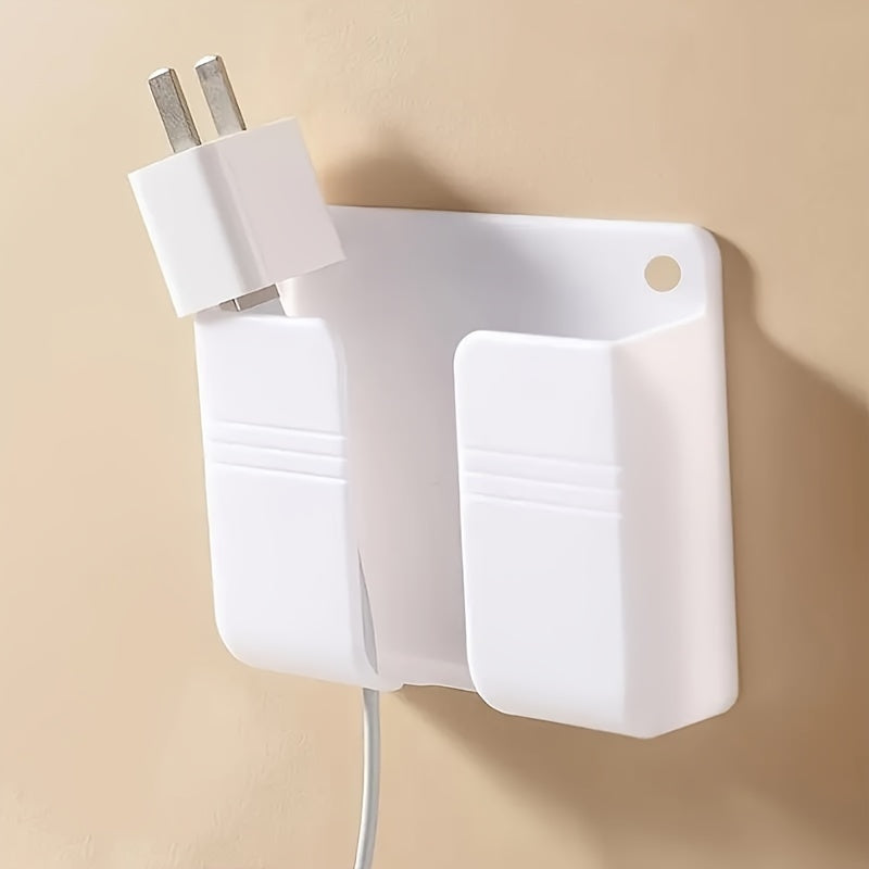 Estante de Almacenamiento Moderno de Fácil Instalación para Cocina con Soporte para Teléfono - Plástico Elegante, Sin Tubos Metálicos, Perfecto para Organizar Esenciales, Estantes
