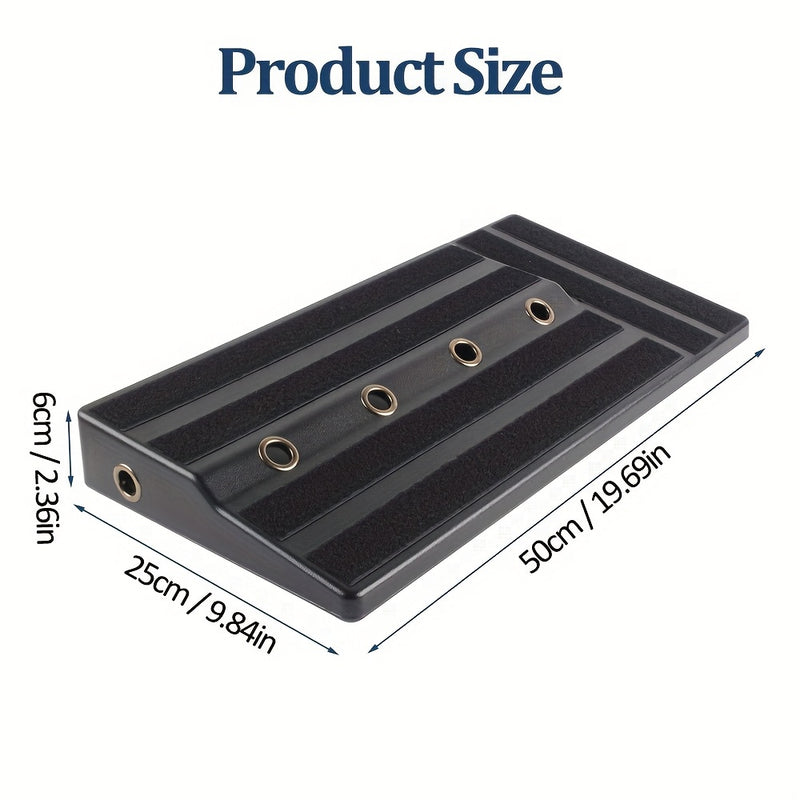 Tablero para pedales de guitarra Rockhouse, plástico resistente, diseño liviano y compacto para múltiples efectos, ideal para músicos de rock, pop y metal, tablero de pedales moderno, plástico duradero