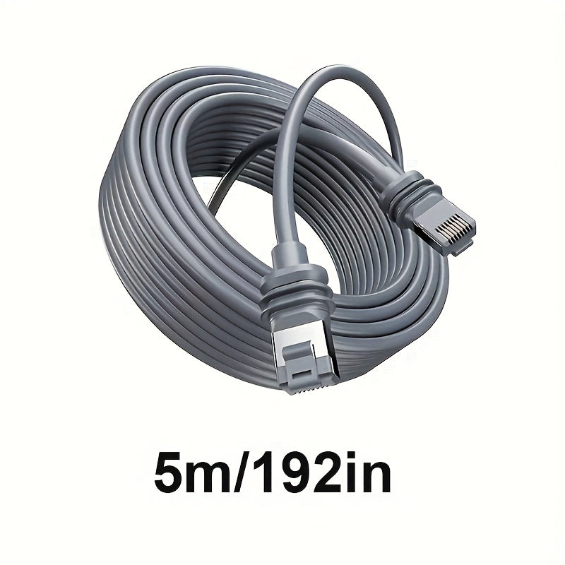 Adecuado para el router Starlink V3/Gen3, cable de extensión Star Chain, cable RJ45 impermeable, velocidad de transmisión de 1200 Mbps, se conecta a computadoras, longitud de reemplazo de 5 m o 10 m.