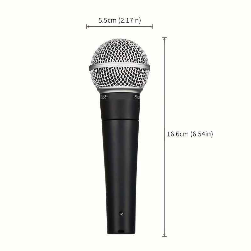 El micrófono dinámico SM58 es ideal para diversas ocasiones como presentaciones en vivo, fiestas, intercambios de conferencias, actividades escolares y servicios religiosos, capturando claramente las voces humanas