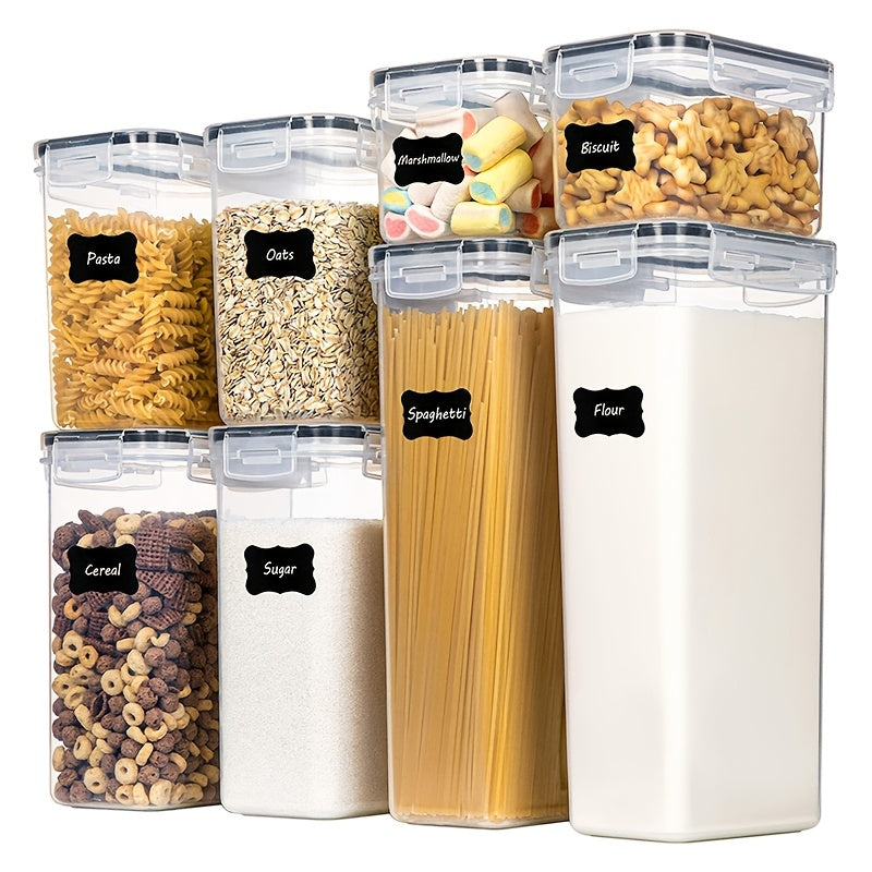 Contenedor de Almacenamiento de Alimentos de Plástico PP Transparente - Organizador Hermético para Frescura en la Cocina