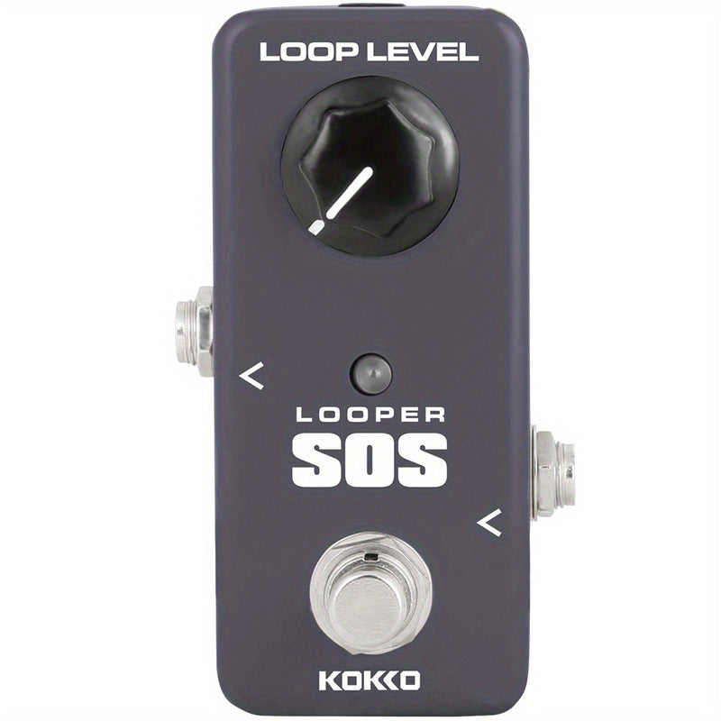KOKKO LOOPER pedal - procesador de efectos de retraso en bucle con alimentación USB, perilla Loop Level para guitarra/bajo - looper compacto compatible con pedalboards para actuaciones en vivo, grabación y práctica - ideal para guitarristas eléctricos y