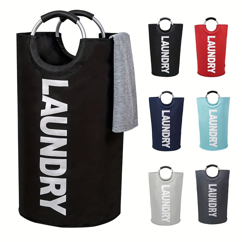1 Cesta de ropa, Cesta de ropa, Bolsa de ropa con asa acolchada, Cesta de ropa vertical, Cesta de almacenamiento plegable, Baño, Sala de lavado, Balcón, Accesorios de dormitorio, Artículos de organización y almacenamiento del hogar, Cestas de ropa