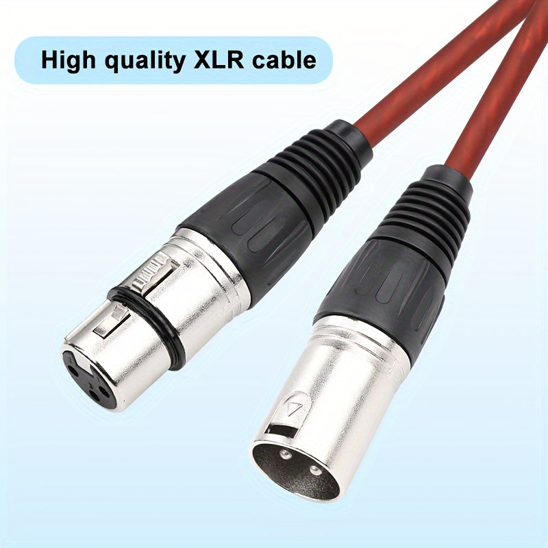 Cable de Audio XLR Premium I-Zclive - Macho a Hembra, Aleación de Zinc, Cable de Micrófono y Altavoz Balanceado de 3 Pines para Equipo de Grabación, Preamplificadores y Estaciones de Radio