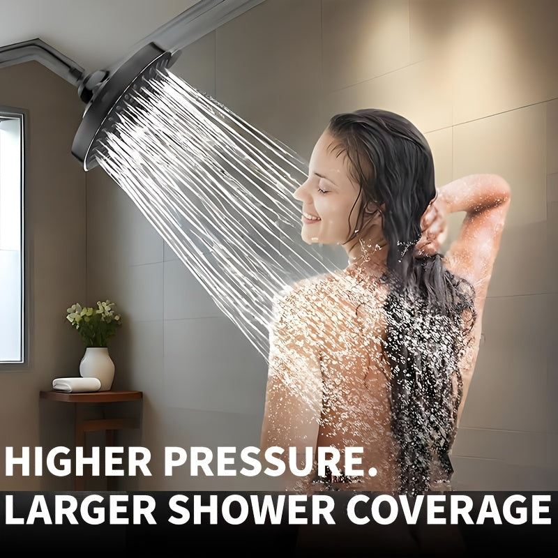 Juego de Ducha de Alta Presión con 5 Configuraciones y Soporte Ajustable - Montaje en Pared, Acabado Pulido, Cobertura Completa del Cuerpo, Fácil Instalación, Accesorios de Baño de Lujo