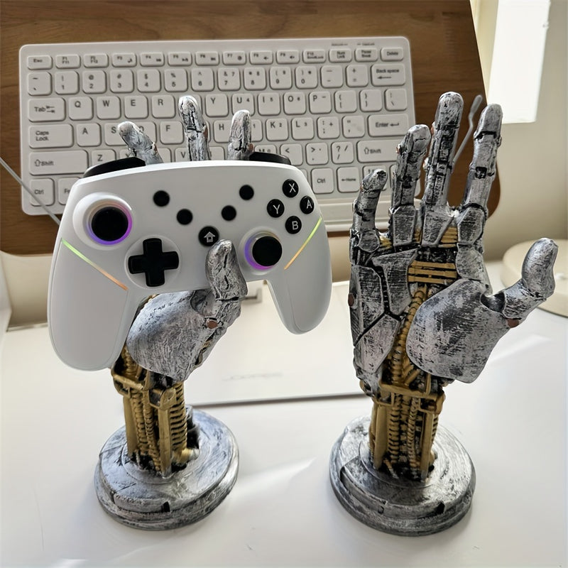 1 Mango Impreso en 3D Cyberpunk - Caja de Almacenamiento Multifuncional para Escritorio, Adecuada para Controladores de Juegos, Teléfonos Móviles, etc. | Decoración de Estilo Mecánico de Ciencia Ficción | Elección Perfecta para el Hogar y la Oficina