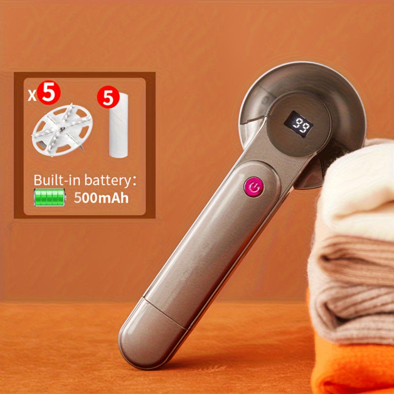 1pc Removedor de Pelusa Eléctrico para Ropa Máquina Removedora de Pelusa Eléctrica Removedor de Pelusa Portátil con Carga Elimina la Pelusa de la Ropa Afeitadora