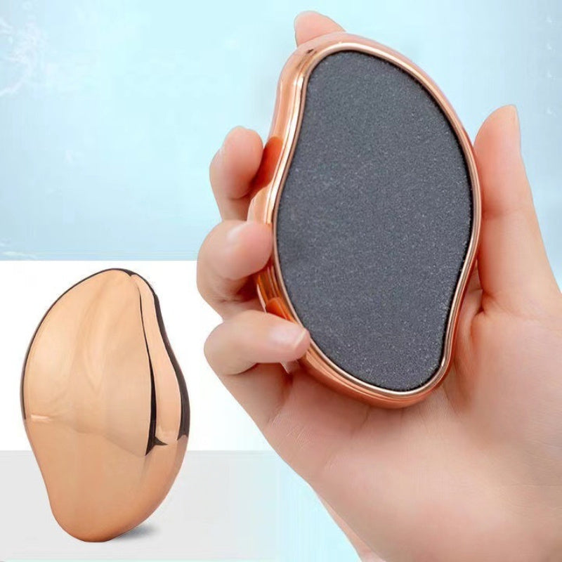 Lima de pie electrodepositada mate para eliminación de piel muerta Beige claro, masaje de pies, talón, piedra de pedicura de pies