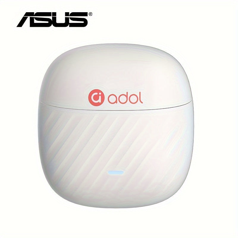Auriculares inalámbricos Asus con micrófono, larga duración de batería y estuche de carga, ideales para juegos y música, de inserción