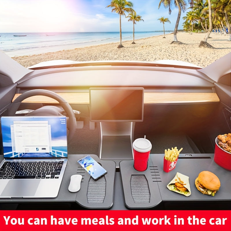 Escritorio Pequeño Multifuncional para Coche, Mesa de Computadora de Oficina de Viaje, Mesa Plegable para Comedor, Escritorio Portátil con Almacenamiento