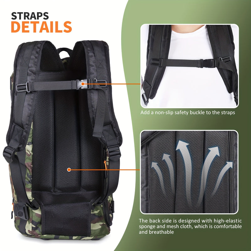 Mochila para Altavoz Inalámbrico JBL PartyBox 120 Camuflaje - Resistente, Transpirable con Correas Ajustables y Ventana Transparente para Acceso Fácil