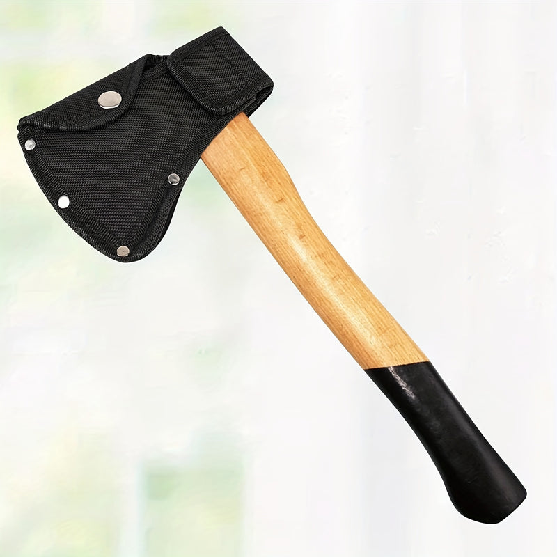 Cubierta de Cabeza de Hacha de Cuero Sintético Negro para Hachas de 0.45-0.45/1.81KG - Protector de Hoja con Doble Hebilla, Ideal para Senderismo y Trabajo al Aire Libre
