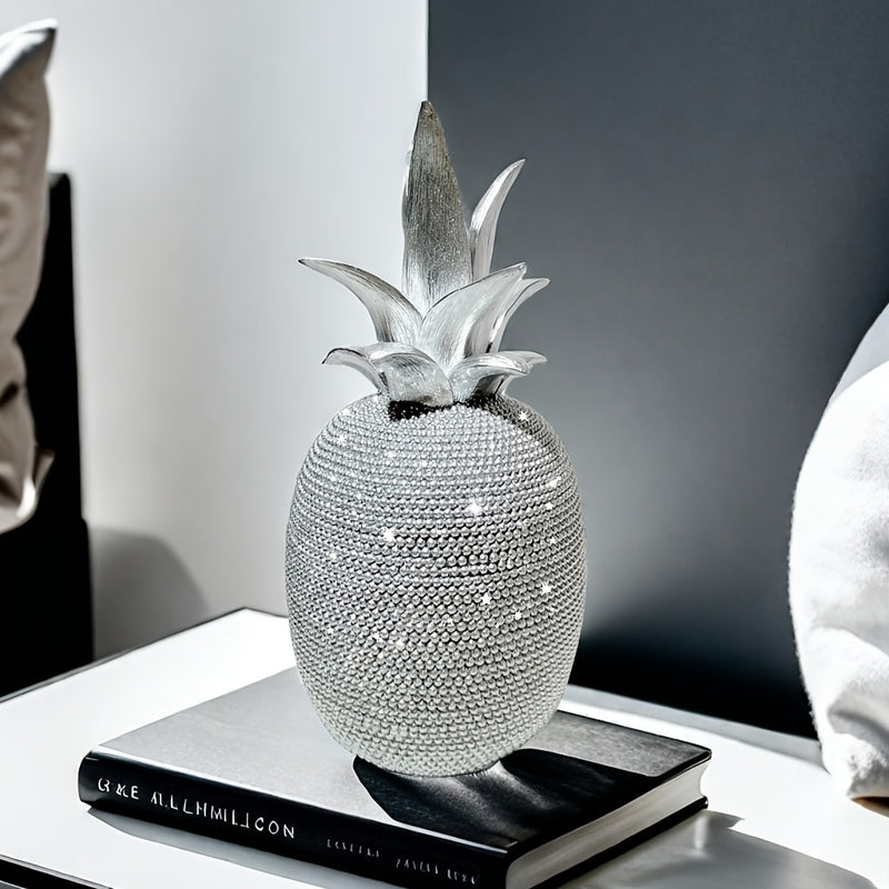 Elegante decoración de piña de resina 3D, estilo Art Deco, ideal para decoración de hogar y fiestas, regalo perfecto para Navidad, Día de San Valentín, Acción de Gracias, Día de la Madre, graduación - No se necesita electricidad, decoraciones de piña.