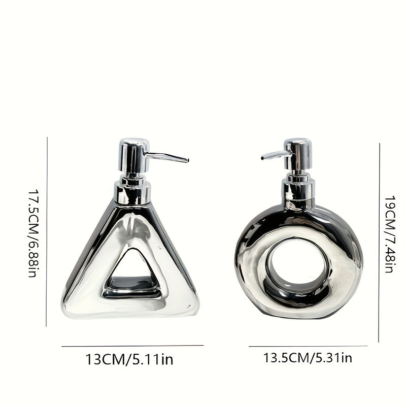 Botella de cerámica elegante y de lujo con diseño premium, ideal para almacenar jabón líquido, ligera y fácil de transportar