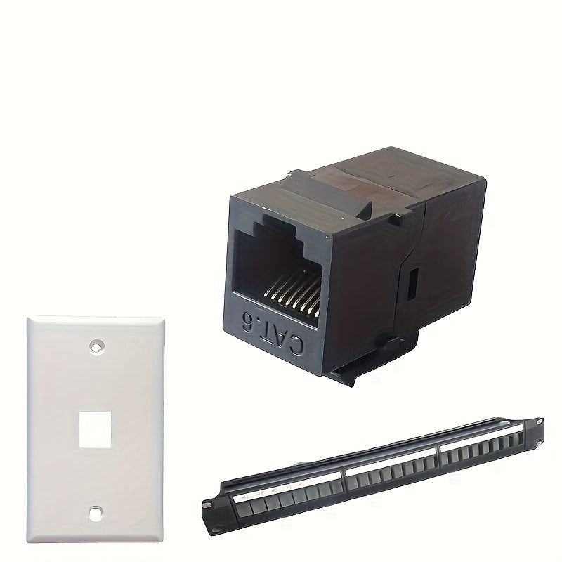 20pcs Adaptadores de Red Ethernet RJ45 CAT6 - Alta Velocidad 1Gbps, Macho a Macho , 100Mhz 10Mbps por Par, Cables Cat6 Duraderos para Oficina en Casa y Servidor Gaming, Instalación Fácil Sin Necesidad de Energía, Conectividad Inteligente, Construcción Ro