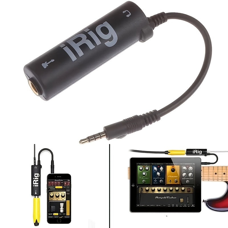 Guitar Interface I-Rig Converter Reemplazo De Guitarra Para Teléfono Interfaz De Audio De Guitarra Afinador De Guitarra Línea De Guitarra I-Rig Converter Accesorios De Guitarra