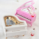 Caja de música con forma de piano, regalo creativo para amigos o pareja, cumpleaños, caja de música giratoria para niña