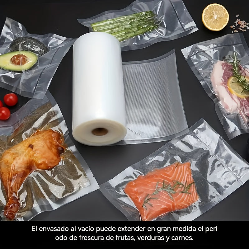 1 Rollo de Bolsas para Almacenamiento de Vacío - Opciones 20cm×10m o (20/25/30cm)×15m - Plástico Grueso de Calidad Comercial para Congelación, Sous Vide y Preparación de Comidas, Sellado Hermético, Libre de BPA y Resistente, Compatible con Todas las Sela