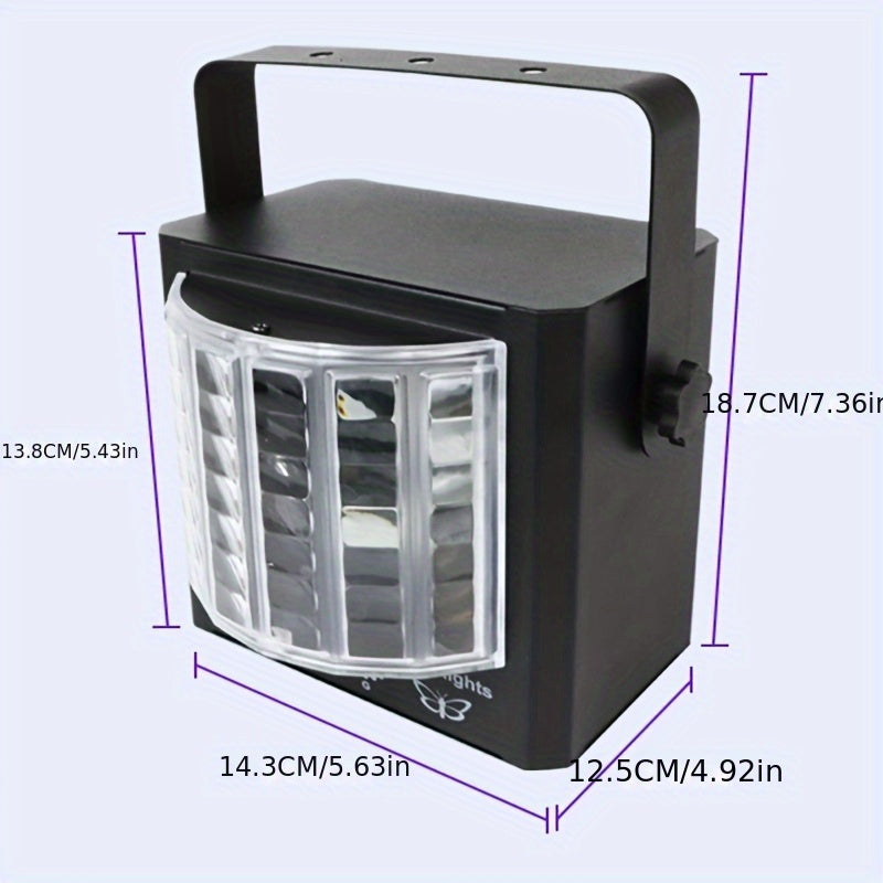 Luces disco LED con control de ritmo por sonido, luces láser para fiestas KTV con carcasa metálica, control remoto, ideales para habitaciones, salas y iluminación DJ interior, perfectas para decorar en días festivos