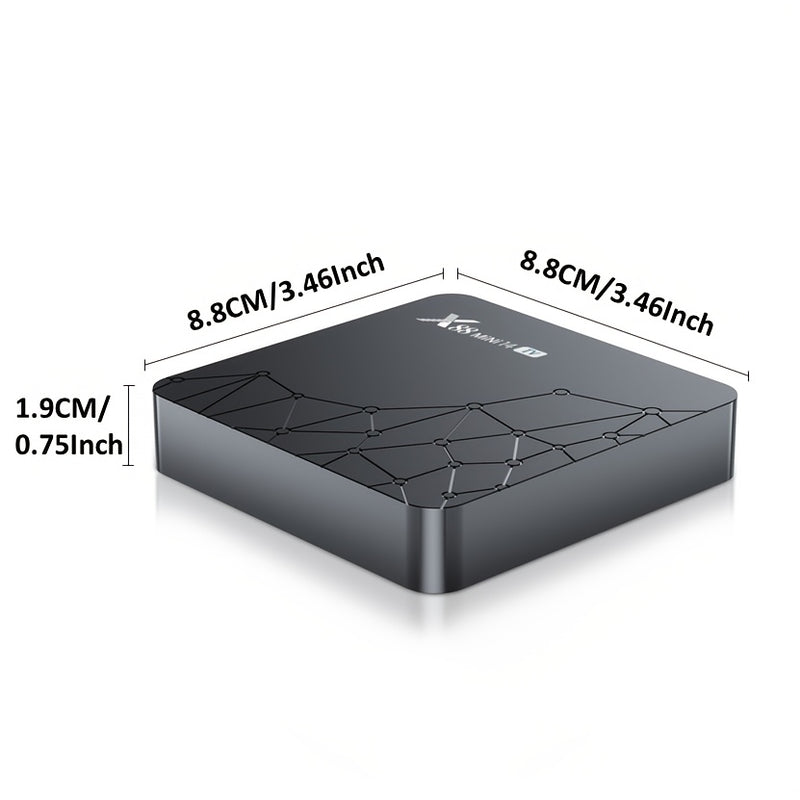 Mini X88 con Android 14.0, 2GB RAM, 16GB ROM, RK3518 Quad-Core Cortex-A53 de 64 bits, Soporte para Decodificación de Video 4K, WiFi Dual 2.4G/5.0GHz, Ethernet 10/100m, BT 5.0 y Asistente de Voz