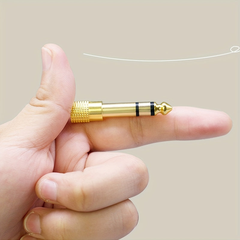 Adaptador de audio estéreo de 3.5 mm a 6.5 mm, hembra a macho, convertidor AUX, Eid Al-Adha Mubarak