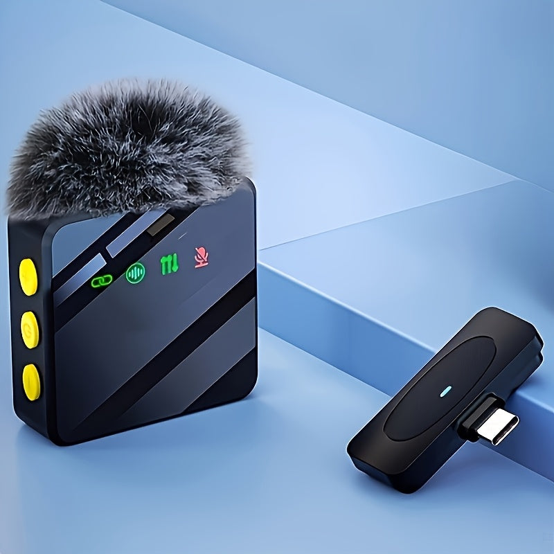 Microfono Clip-On con Cancelación de Ruido Integrada, USB-C Plug & Play, Control de Micrófono con Un Toque, Diseño Compacto y Portátil - Compatible para Streaming, Podcasts, YouTube, Clases en Línea, Reuniones - Ideal para Hogar, Estudio, Viajes, Mini Mi